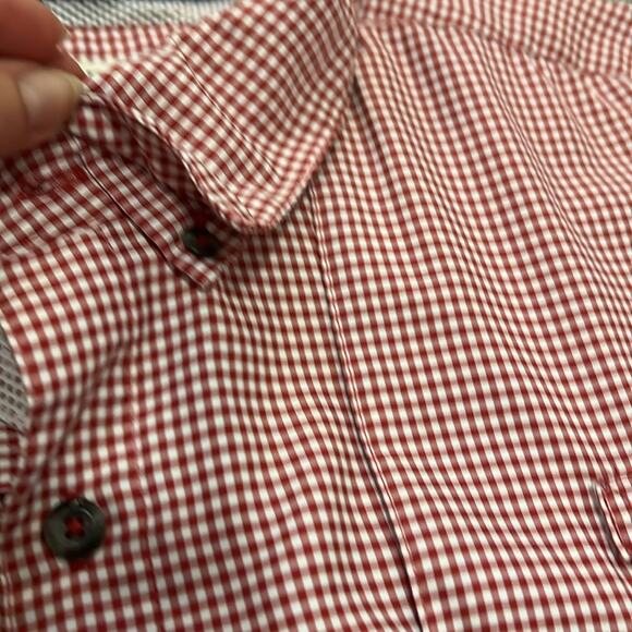 Magellan Outdoors Fish Gear shirt 2XL Red Check Fishing Beach Relaxed Fit XXL - Picture 7 of 16